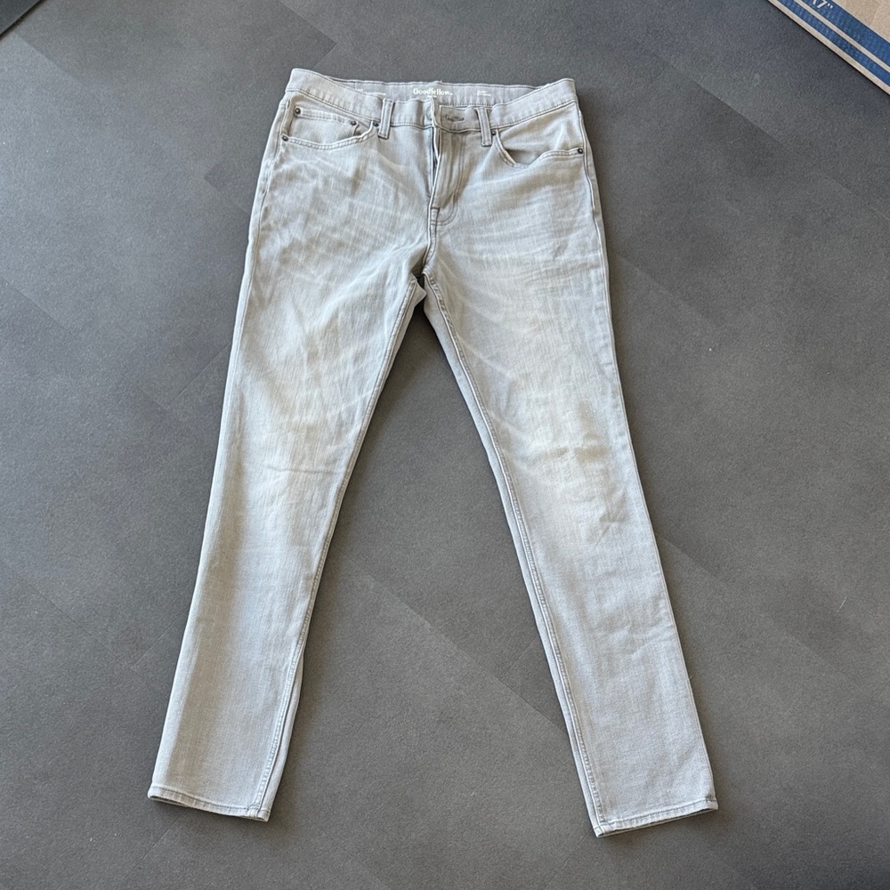 Goodfellow & Co Men's Skinny Jeans in Light Gray 34x34